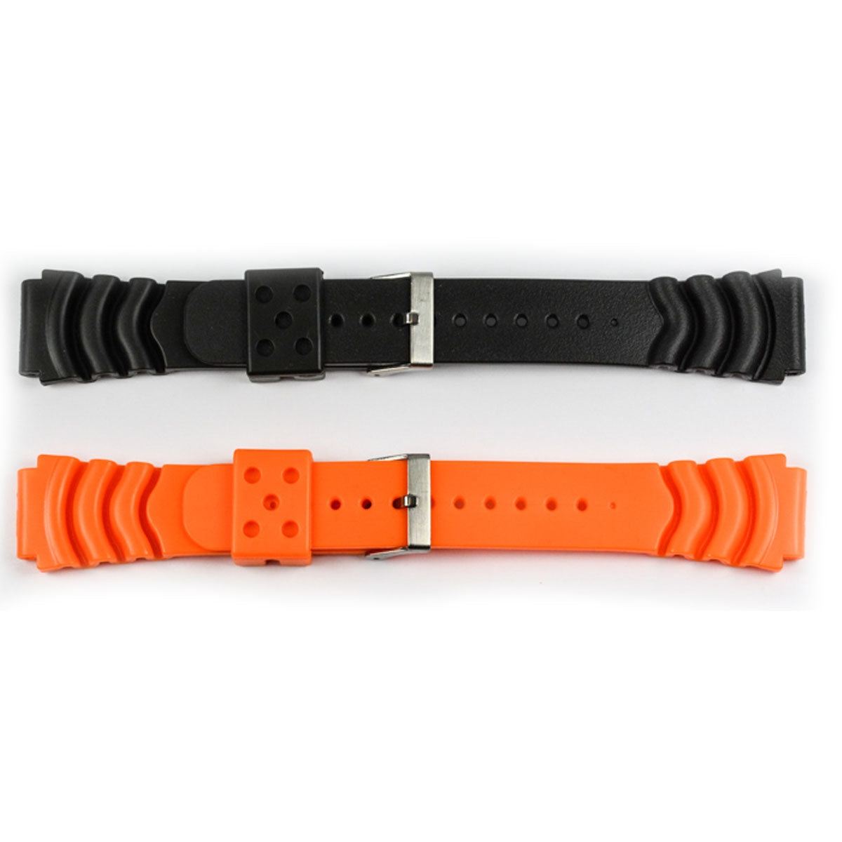 Rubber HIGH GRADE watch strap band orange black 18mm 20mm 22mm seiko diver mens