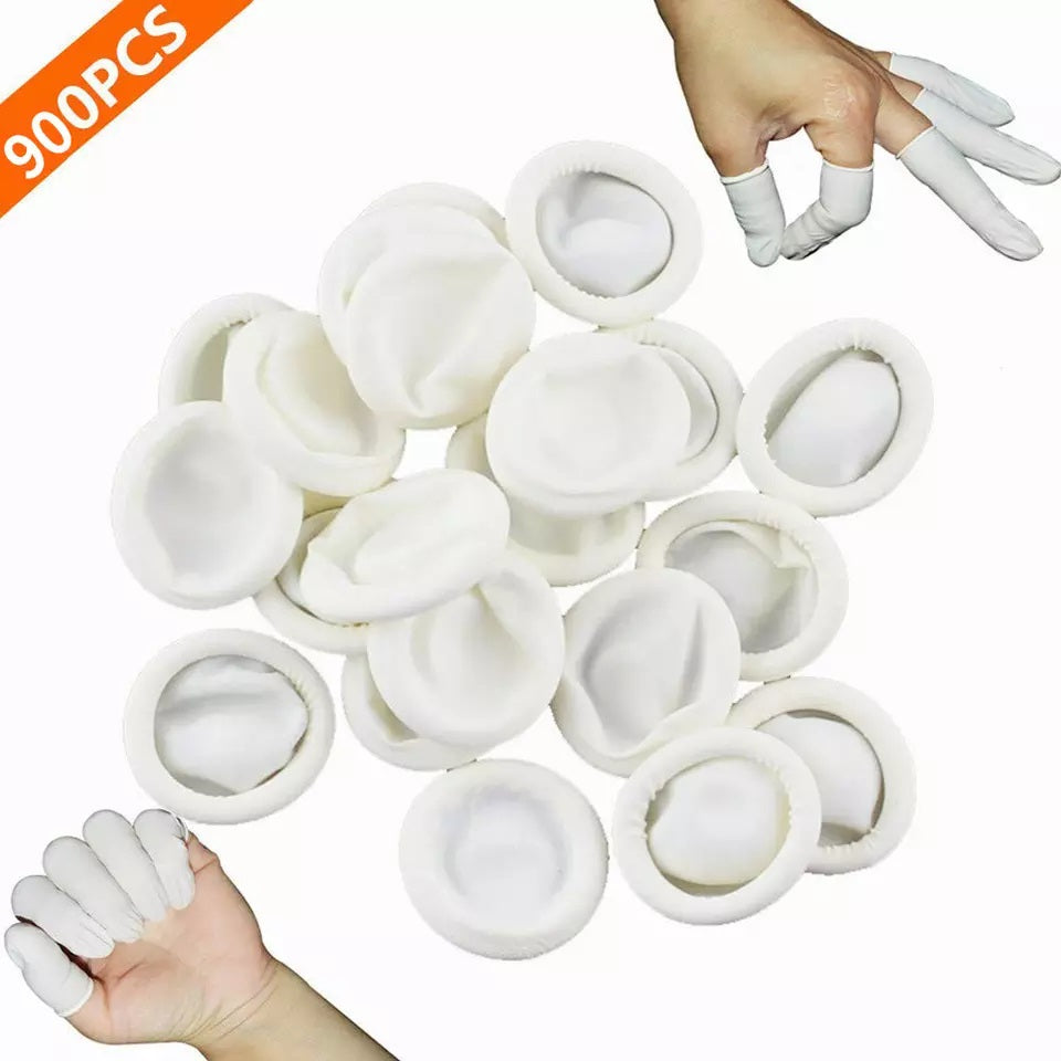 Bulk 900x Crafts Latex Finger Cots Rubber Fingertips Caps Watch Repair Sleeves
