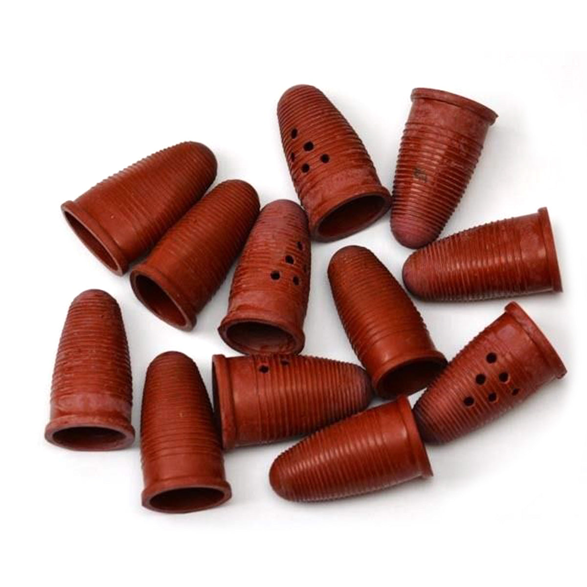 12x Rubber finger guards cots protect & grip cap cleaning polishing gloves guard