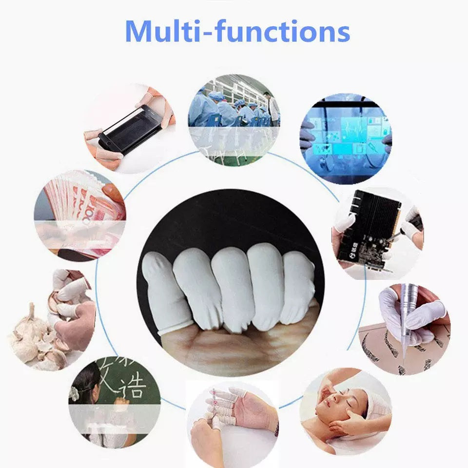 Bulk 900x Crafts Latex Finger Cots Rubber Fingertips Caps Watch Repair Sleeves