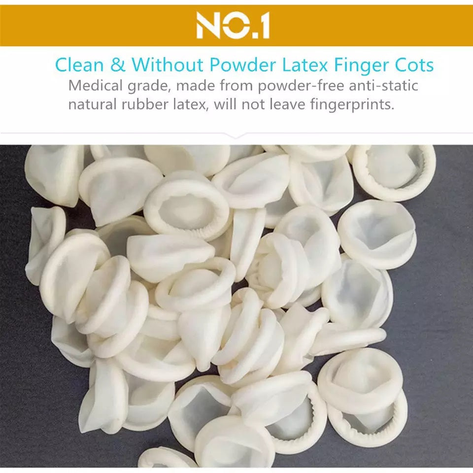 Bulk 900x Crafts Latex Finger Cots Rubber Fingertips Caps Watch Repair Sleeves