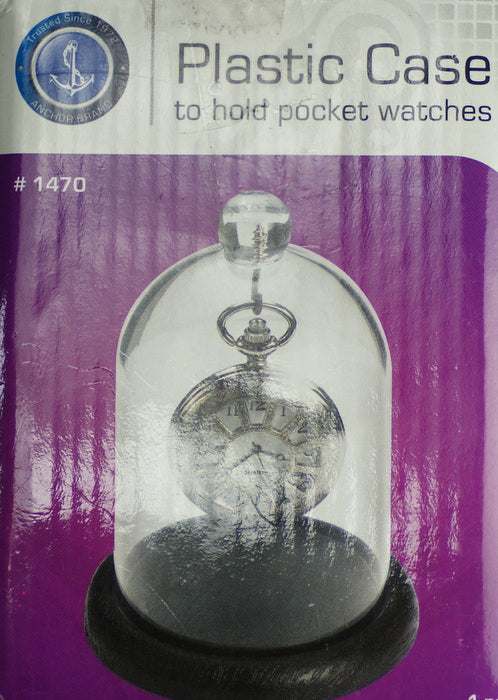 Pocket watch display dome plastic stand holder hanging pocketwatch DUST COVER