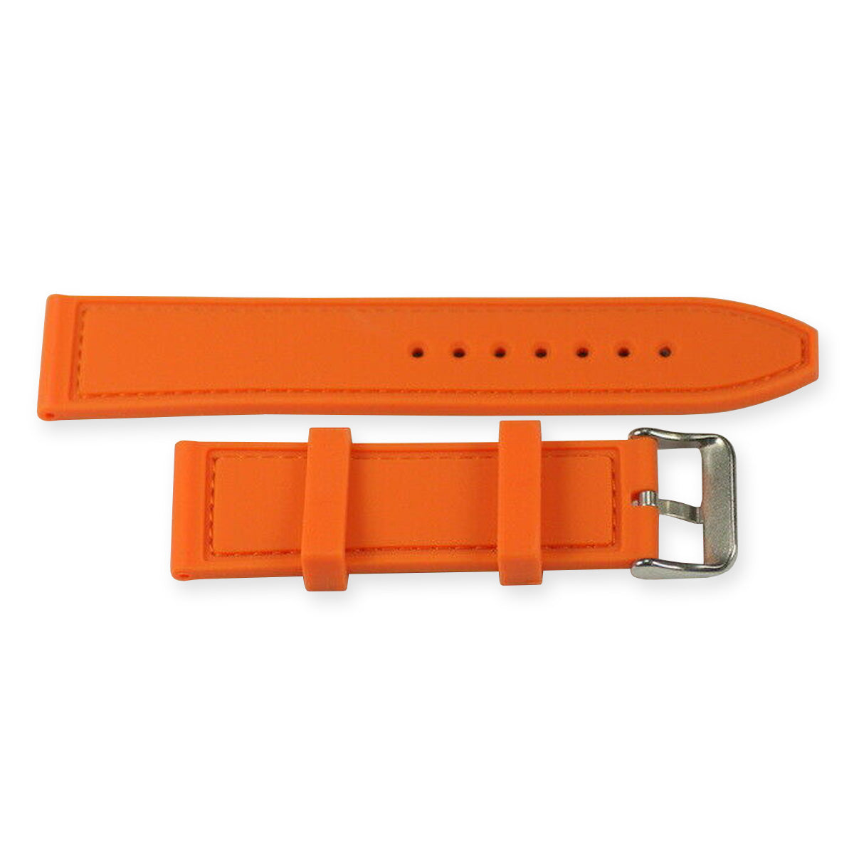 Silicone rubber mens orange watch strap CARBON FIBRE  divers waterproof