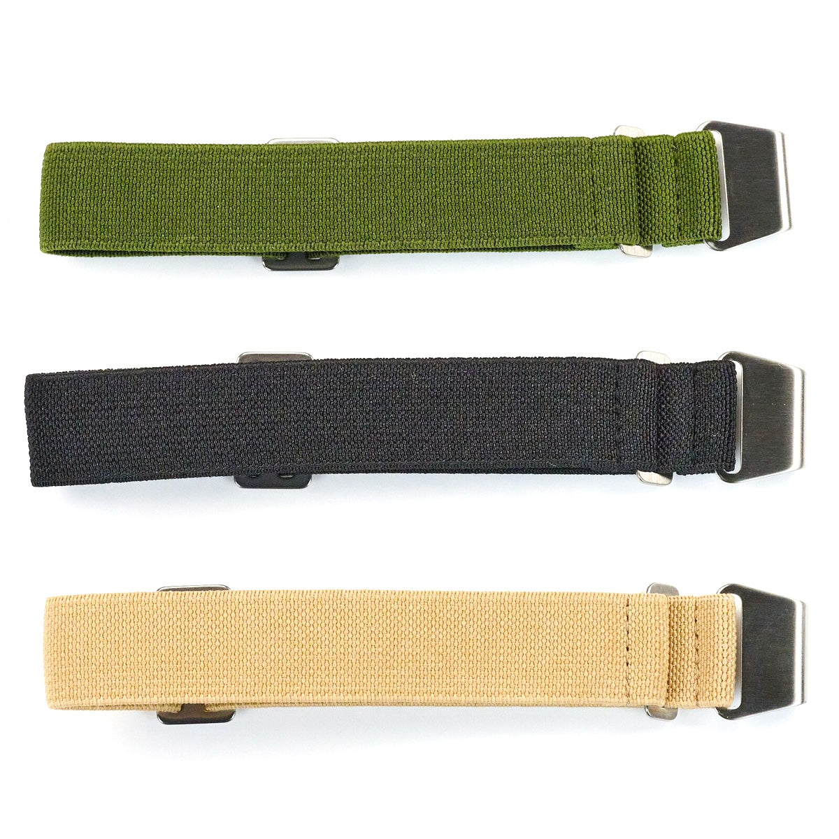 Elastic Watch Strap Band 20mm 22mm Replacement French Nationale Stretchy Canvas