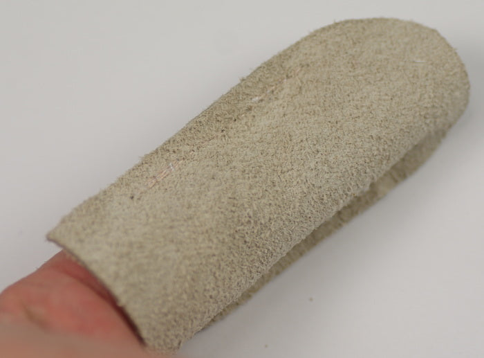 Leather finger guard protectors open end sewing stitching jewelry making craft