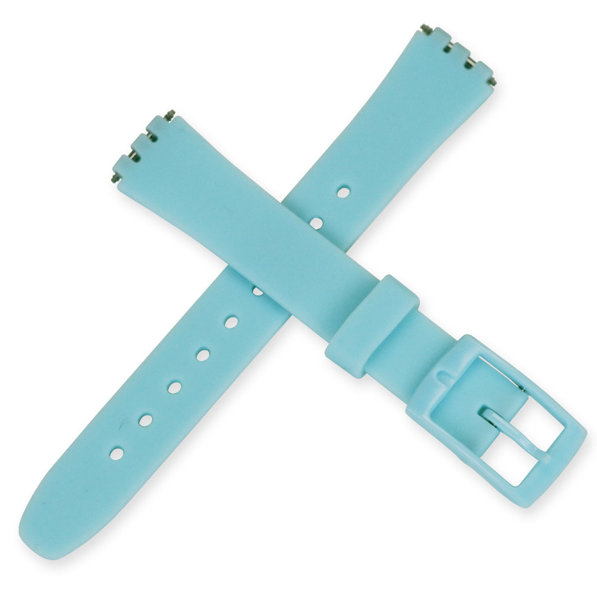 12mm Silicone Rubber Small Swatch Watch Strap Soft Band Replacement 14 Colours