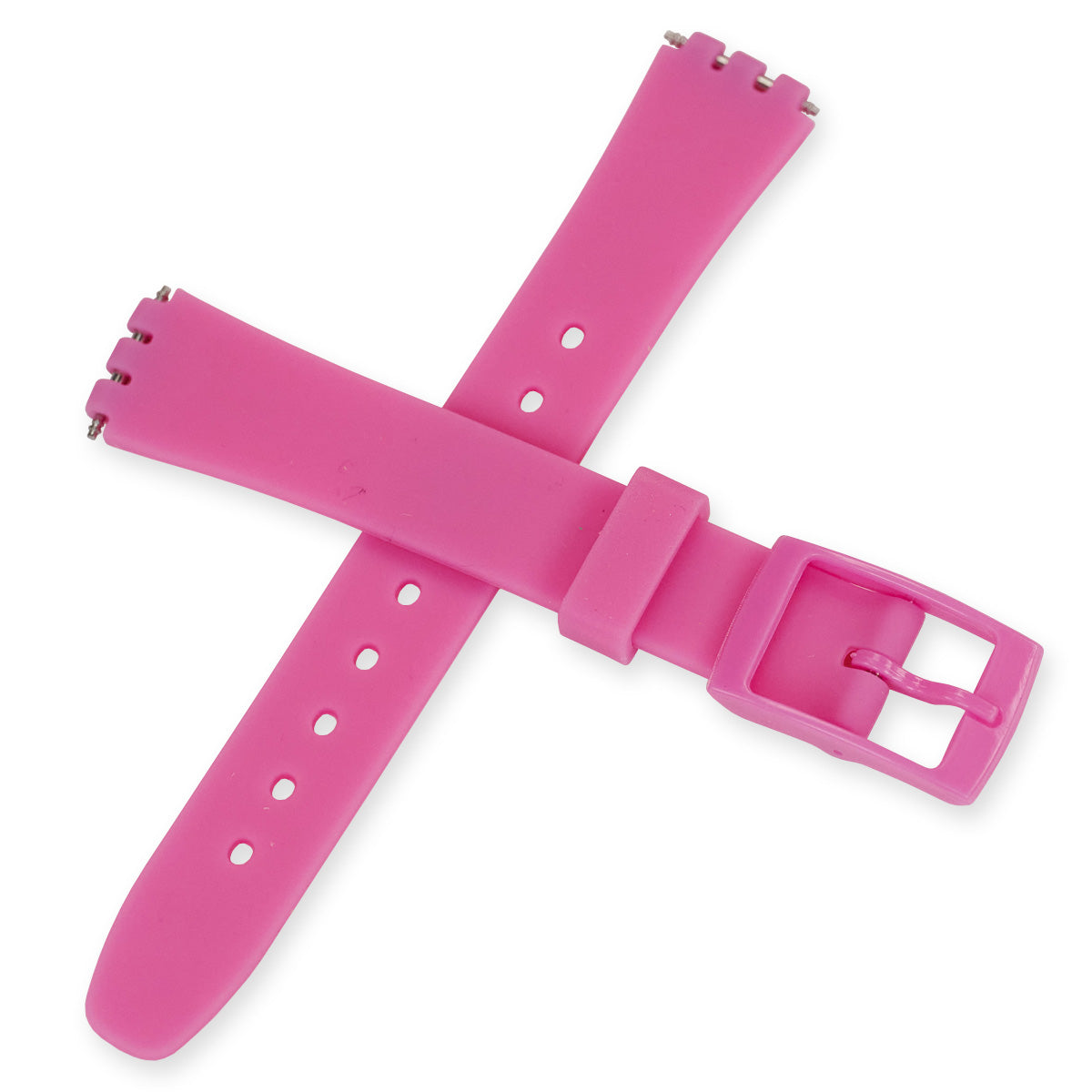 12mm Silicone Rubber Small Swatch Watch Strap Soft Band Replacement 14 Colours