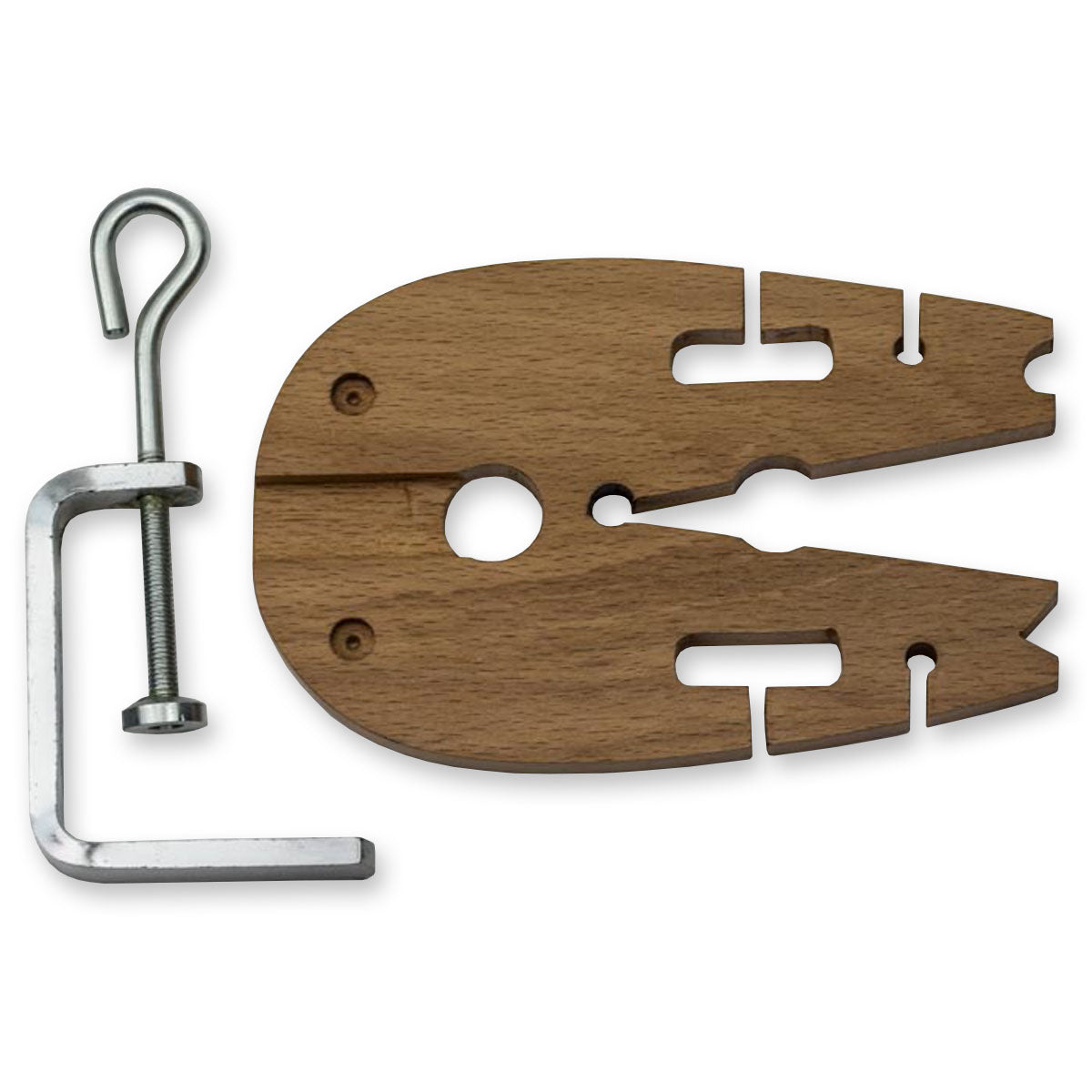 Bench pin & clamp hardwood vice V slot tool jewellery making craft peg jewellers