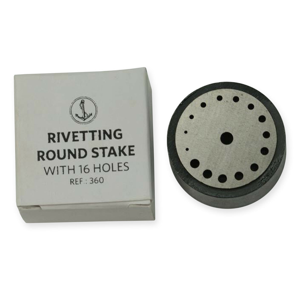 Mini small rivet riveting stake round 16 holes jewellers watchmaking block tool