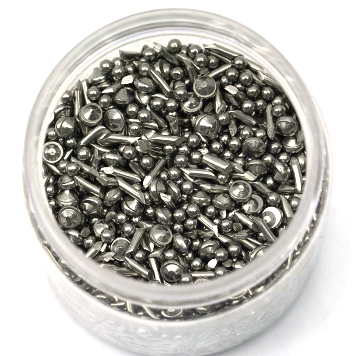 1KG Mixed Stainless Steel Media Bearings Shot Tumbling Tumbler Polishing Metal