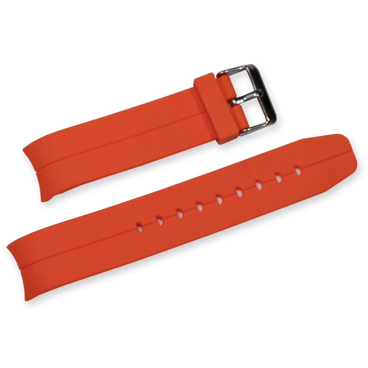 QUALITY Curved Ends Watch Strap Rubber For Rolex Submariner 20mm 22mm Divers NEW