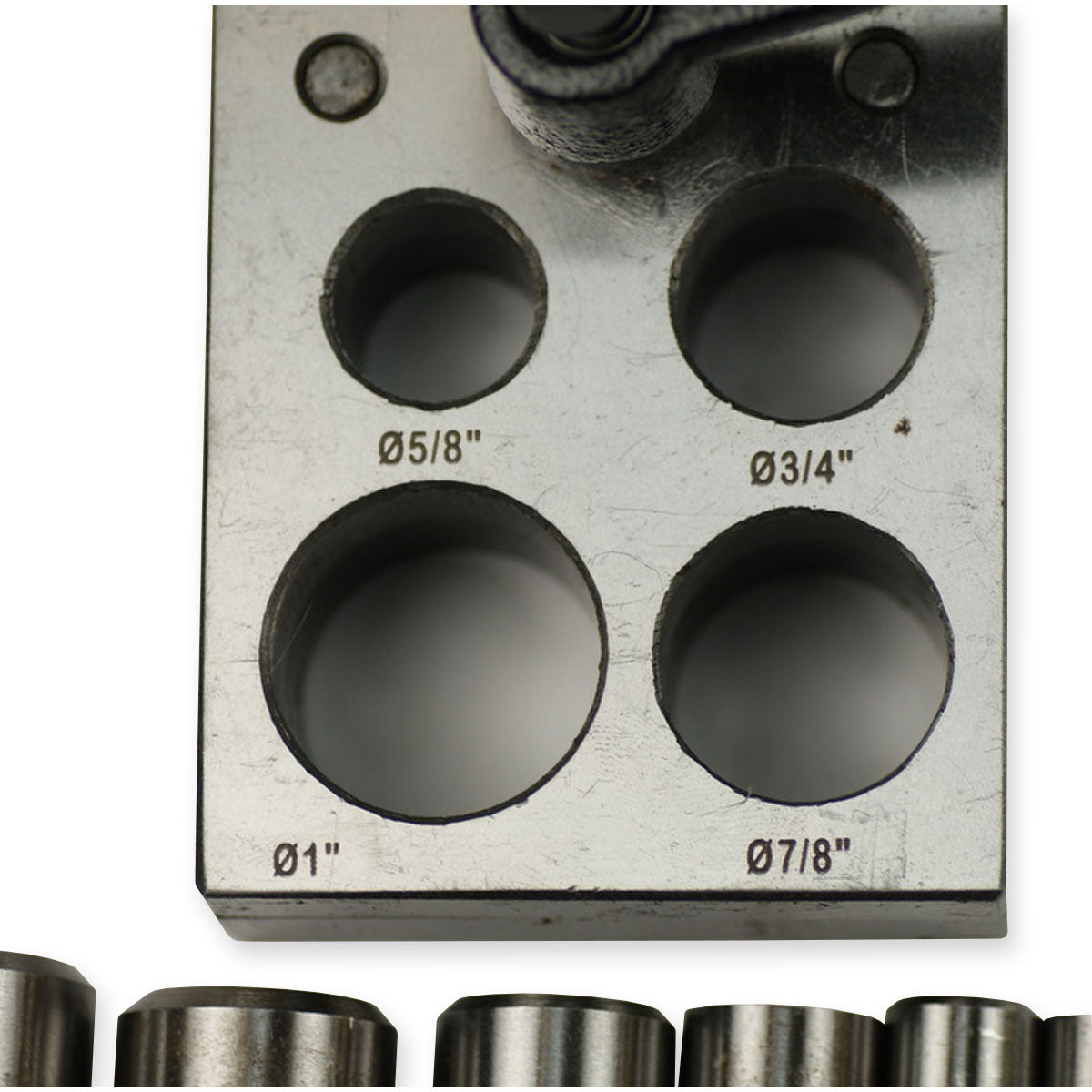 Circular punch disc adjustable jewellers cutter hole 11 punches tool sheet metal