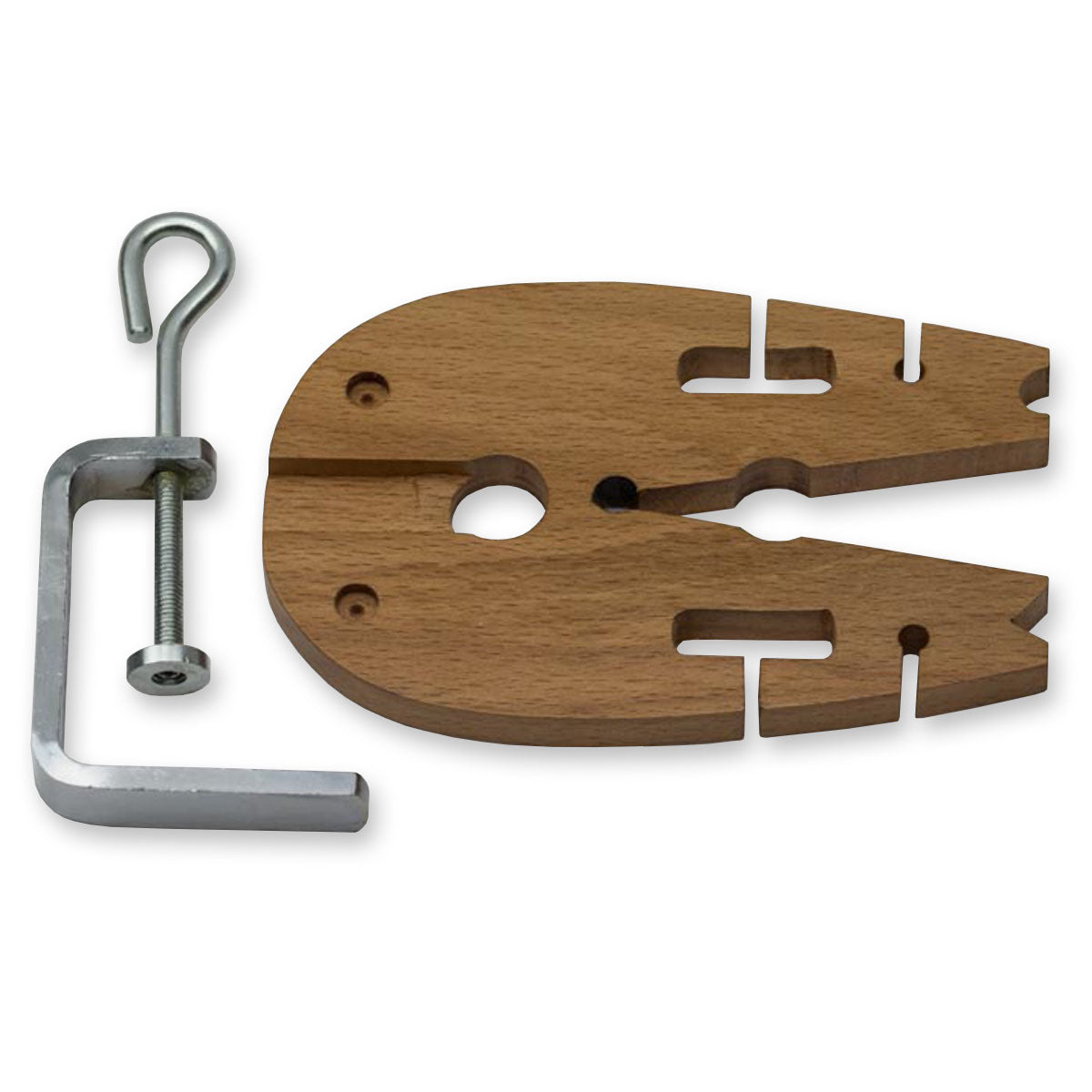 Bench pin & clamp hardwood vice V slot tool jewellery making craft peg jewellers