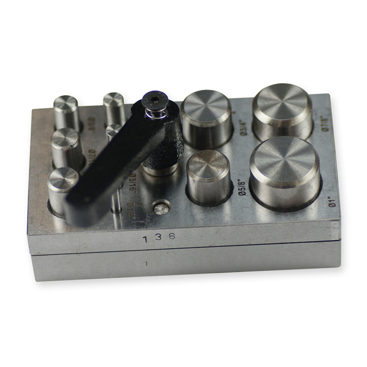 Circular punch disc adjustable jewellers cutter hole 11 punches tool sheet metal