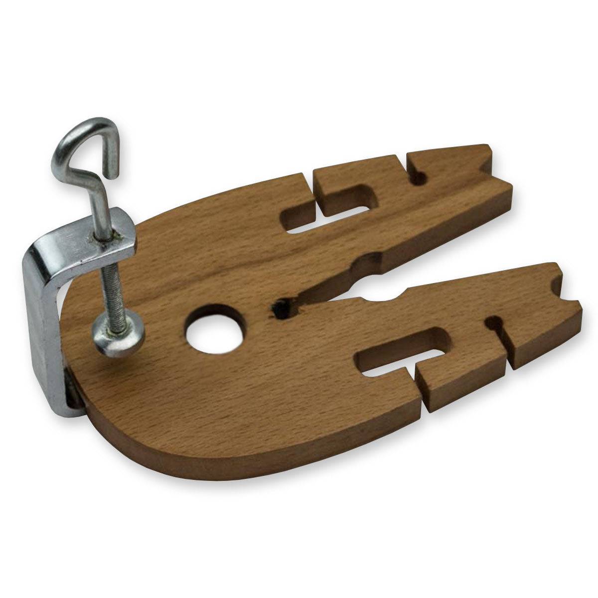 Bench pin & clamp hardwood vice V slot tool jewellery making craft peg jewellers