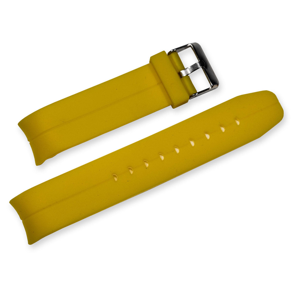 QUALITY Curved Ends Watch Strap Rubber For Rolex Submariner 20mm 22mm Divers NEW