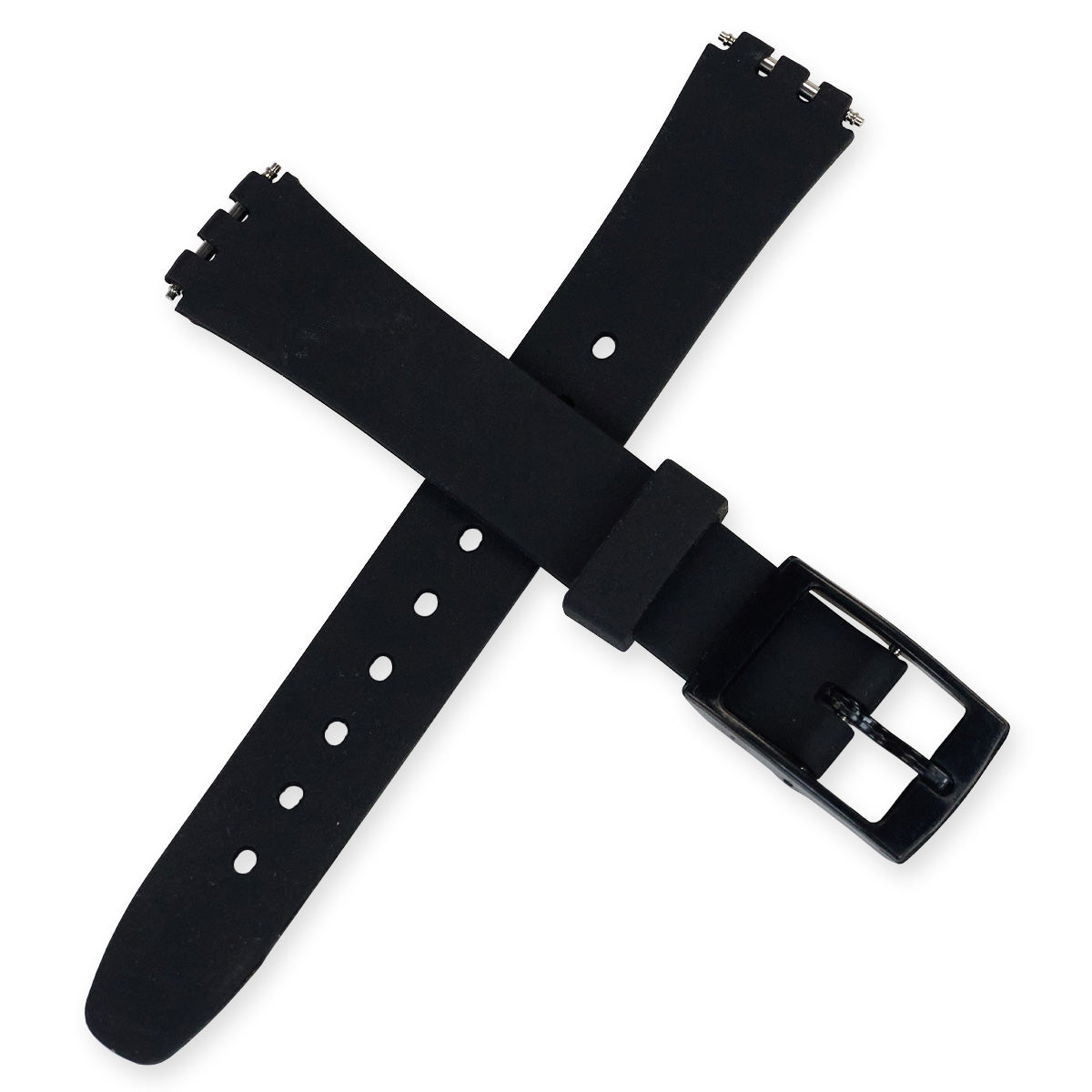 12mm Silicone Rubber Small Swatch Watch Strap Soft Band Replacement 14 Colours