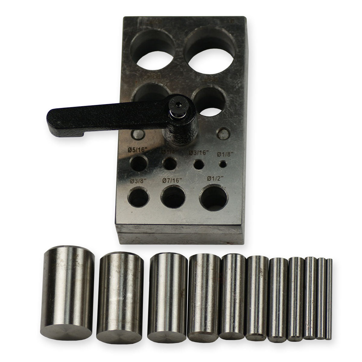 Circular punch disc adjustable jewellers cutter hole 11 punches tool sheet metal