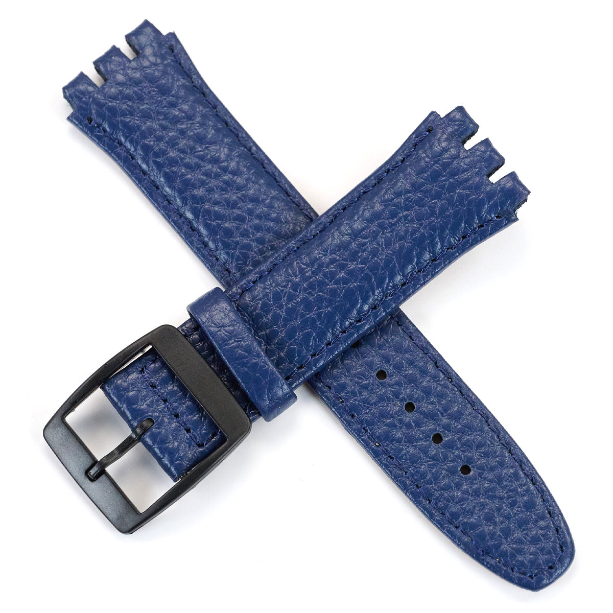 BUFFALO Grain Genuine Calf Leather Swatch Thick Quality Watch Strap 19mm 17mm