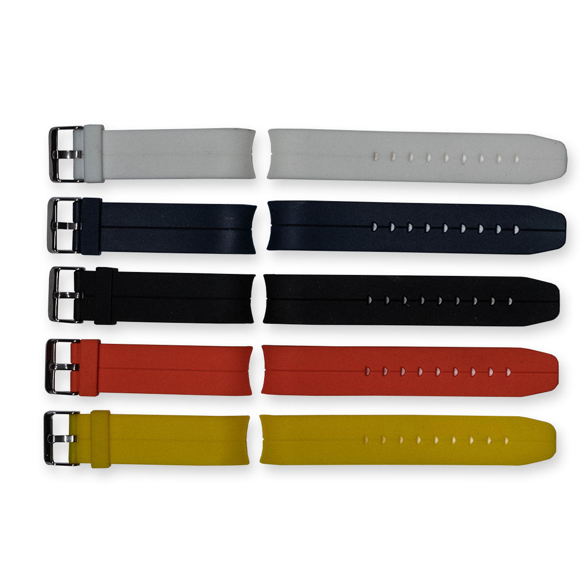 QUALITY Curved Ends Watch Strap Rubber For Rolex Submariner 20mm 22mm Divers NEW