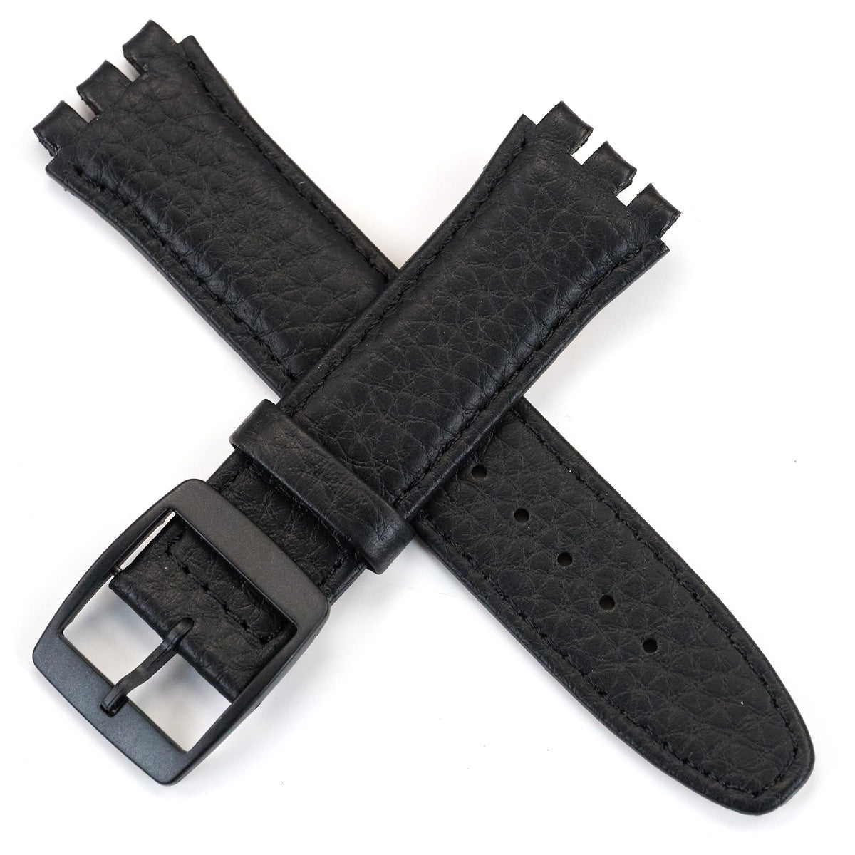BUFFALO Grain Genuine Calf Leather Swatch Thick Quality Watch Strap 19mm 17mm