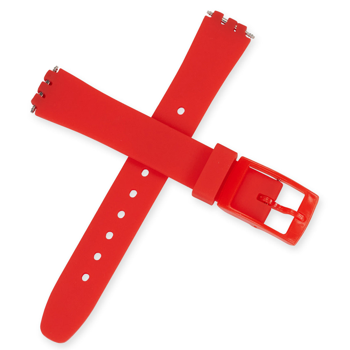 12mm Silicone Rubber Small Swatch Watch Strap Soft Band Replacement 14 Colours