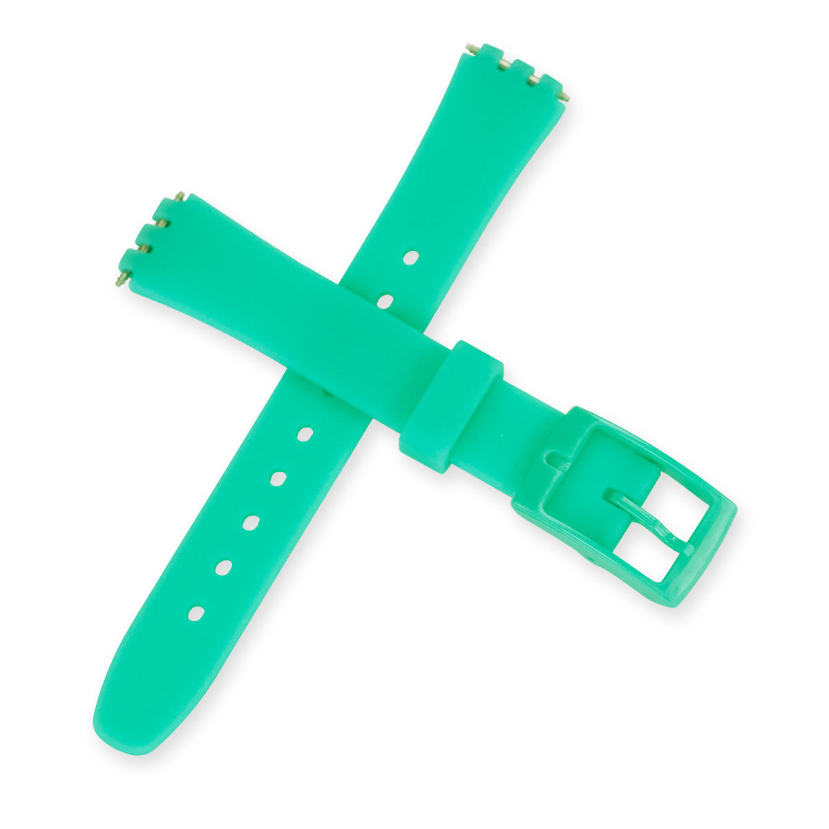 12mm Silicone Rubber Small Swatch Watch Strap Soft Band Replacement 14 Colours