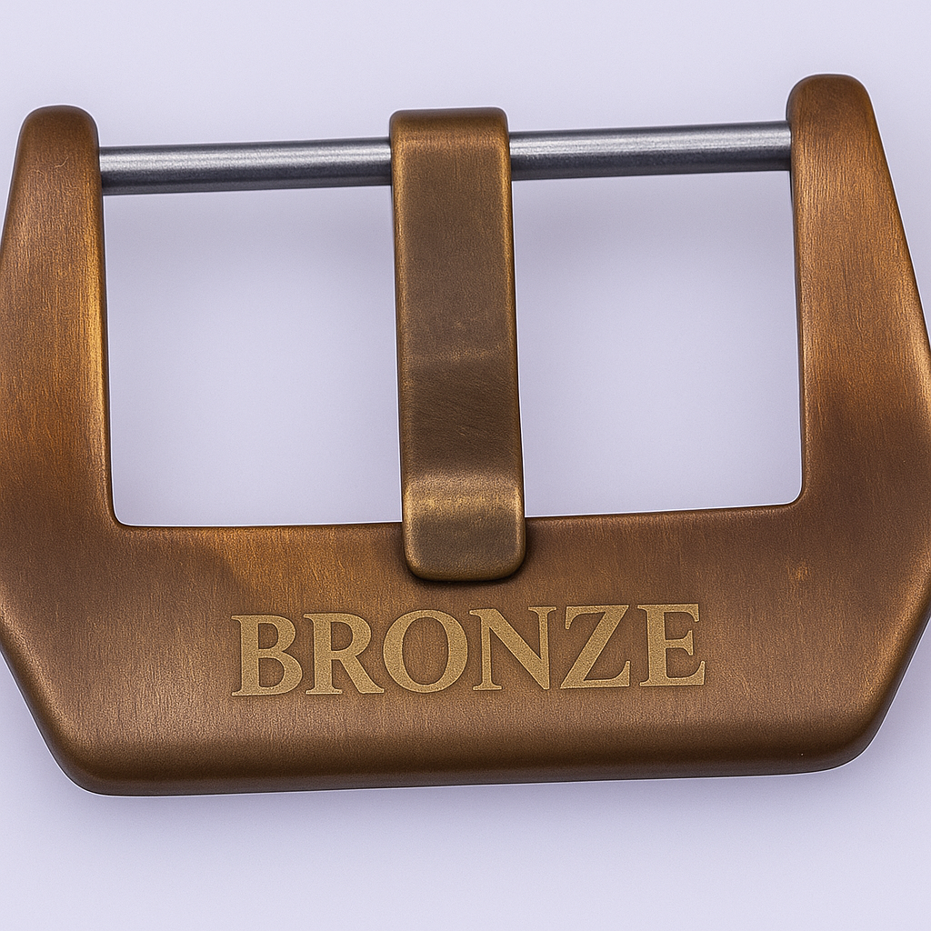 Custom Aged SOLID BRONZE Watch Buckle Pam 20mm - 26mm Homage Replacement Mens