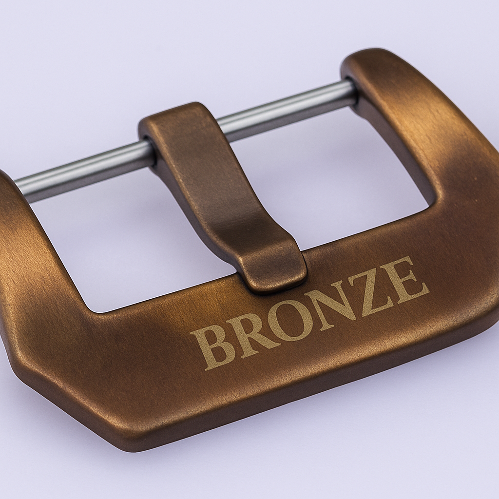 Custom Aged SOLID BRONZE Watch Buckle Pam 20mm - 26mm Homage Replacement Mens