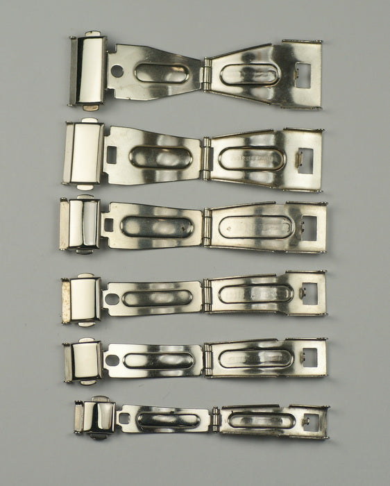 NEW Bracelet Buckle/Clasp 3 fold adjustable push release button 10mm -22mm strap