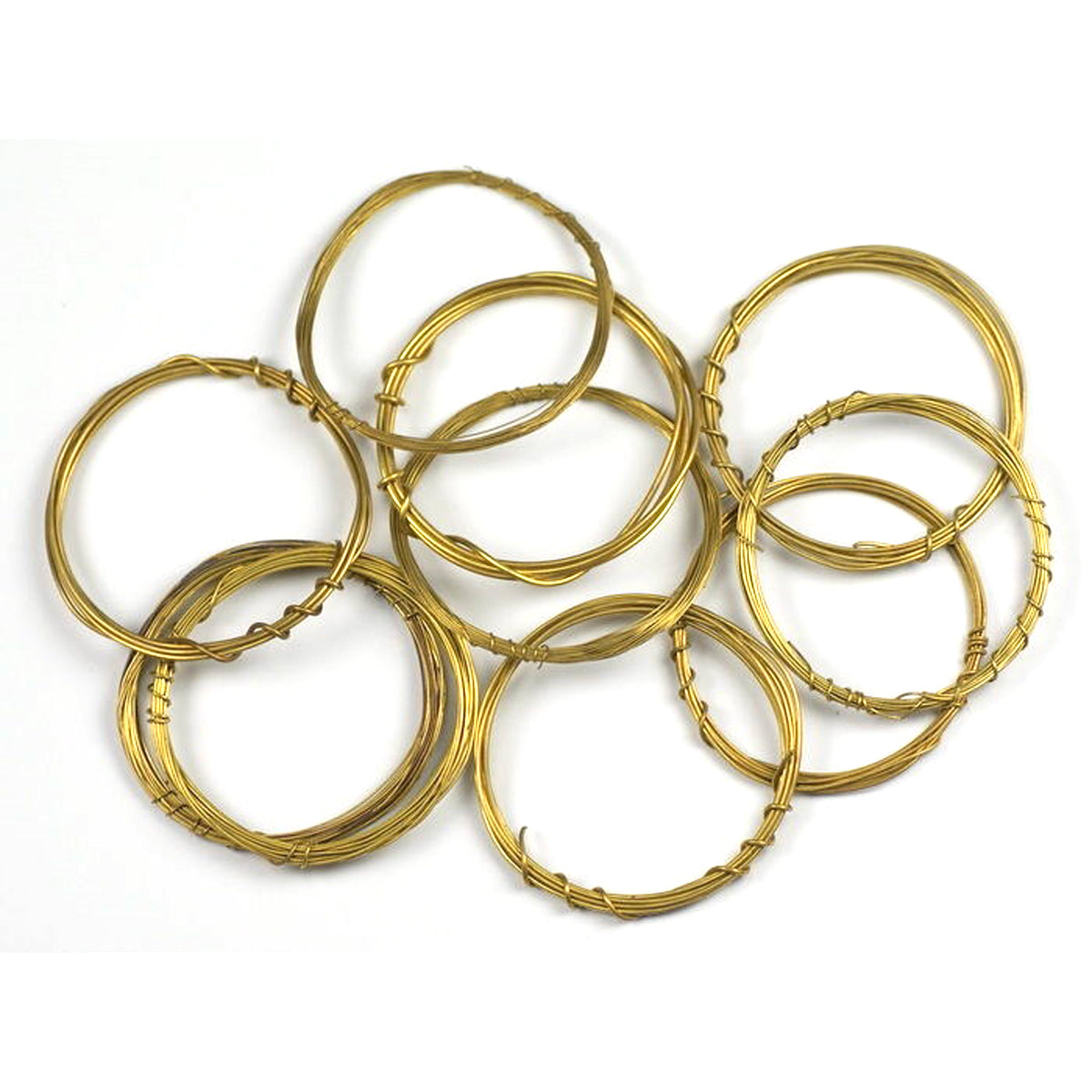 Brass wire tension spool assortment clocks 10x guage 18-27 clock spring mantle