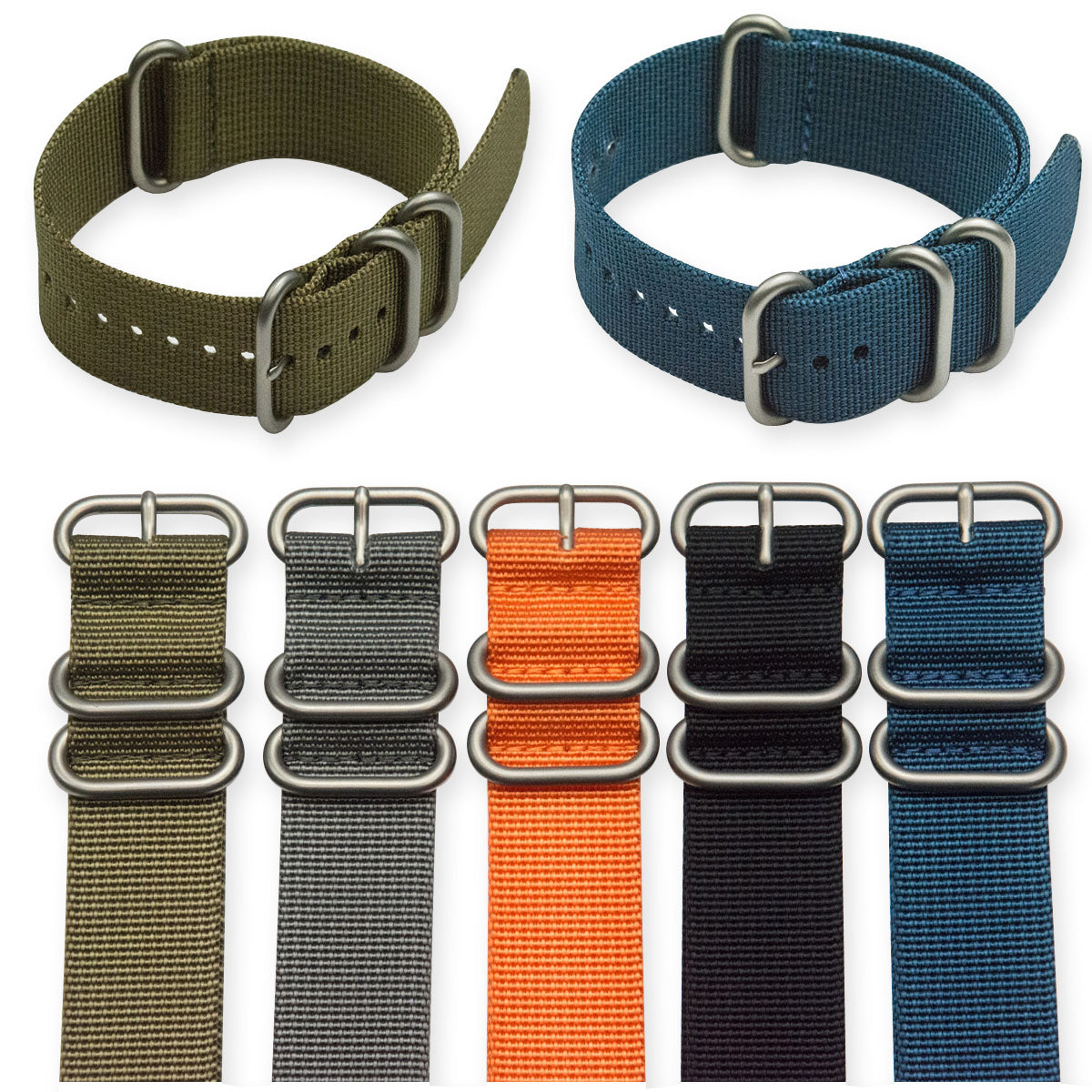 Super Hard Wearing Military Watch Strap Satin Mens Nylon Divers Army Quality