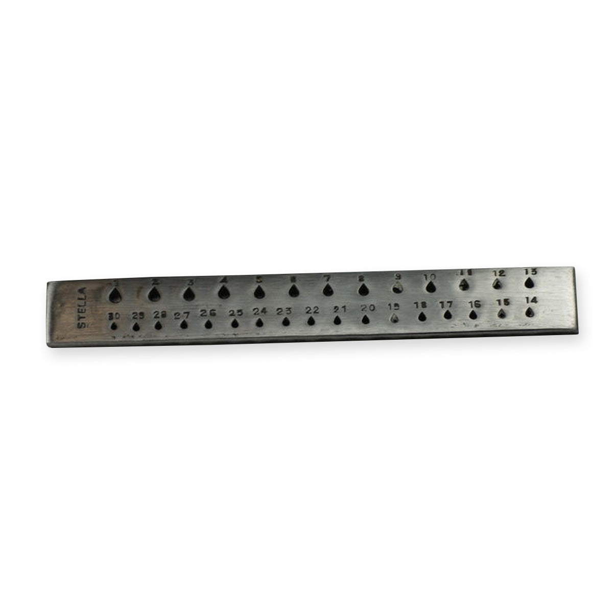 NEW jewellers drawplate TEAR DROP 30 holes draw plate jewellery making crafts