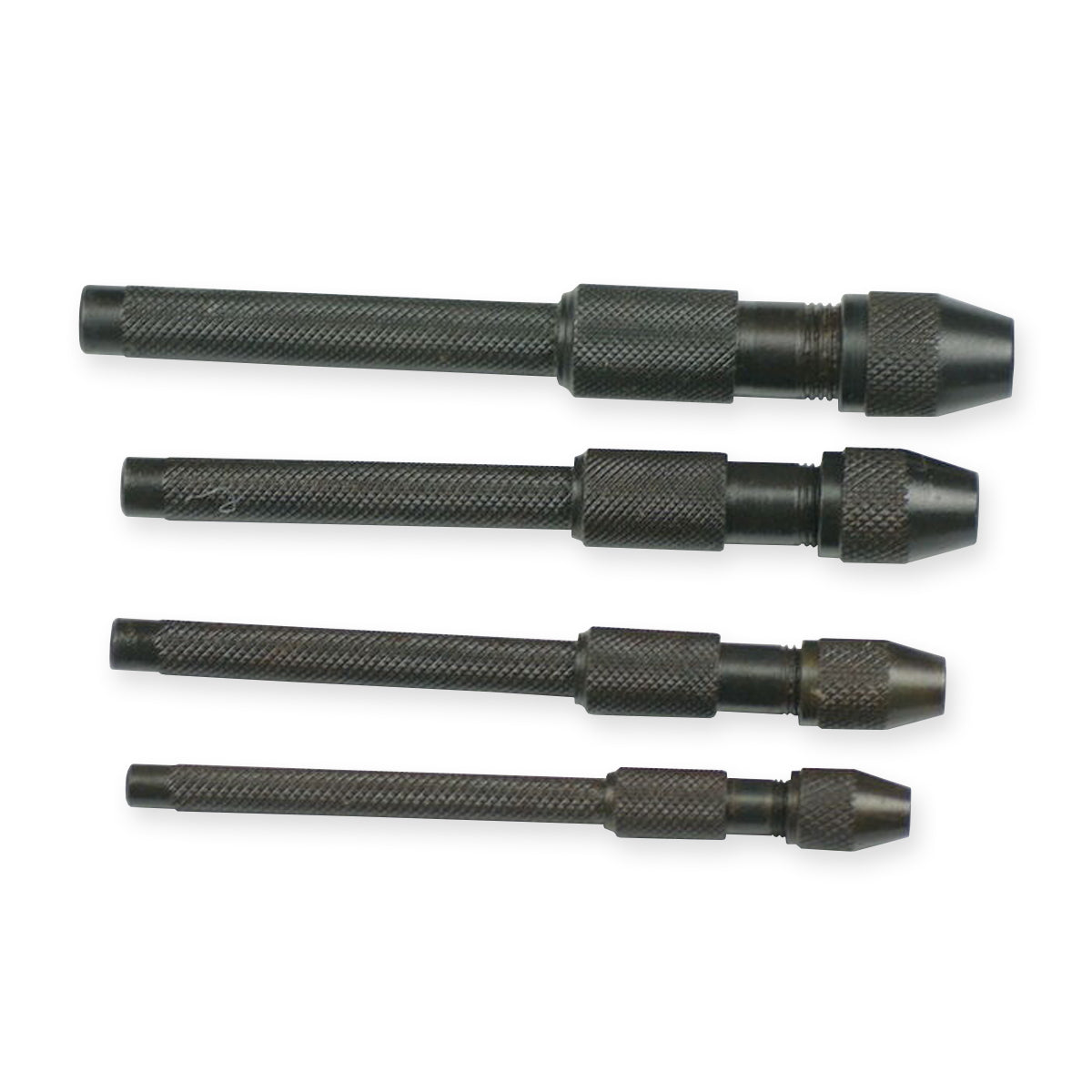Pin vice set 4 pieces different sizes watchmakers tool drill bits burs chuck