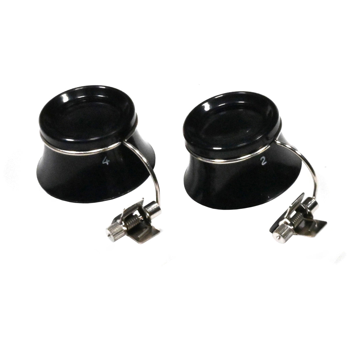 Loupe Eyeglass SPECTACLES GLASSES CLIP ON 5x 2.5x Magnifier Watchmakers Jeweller