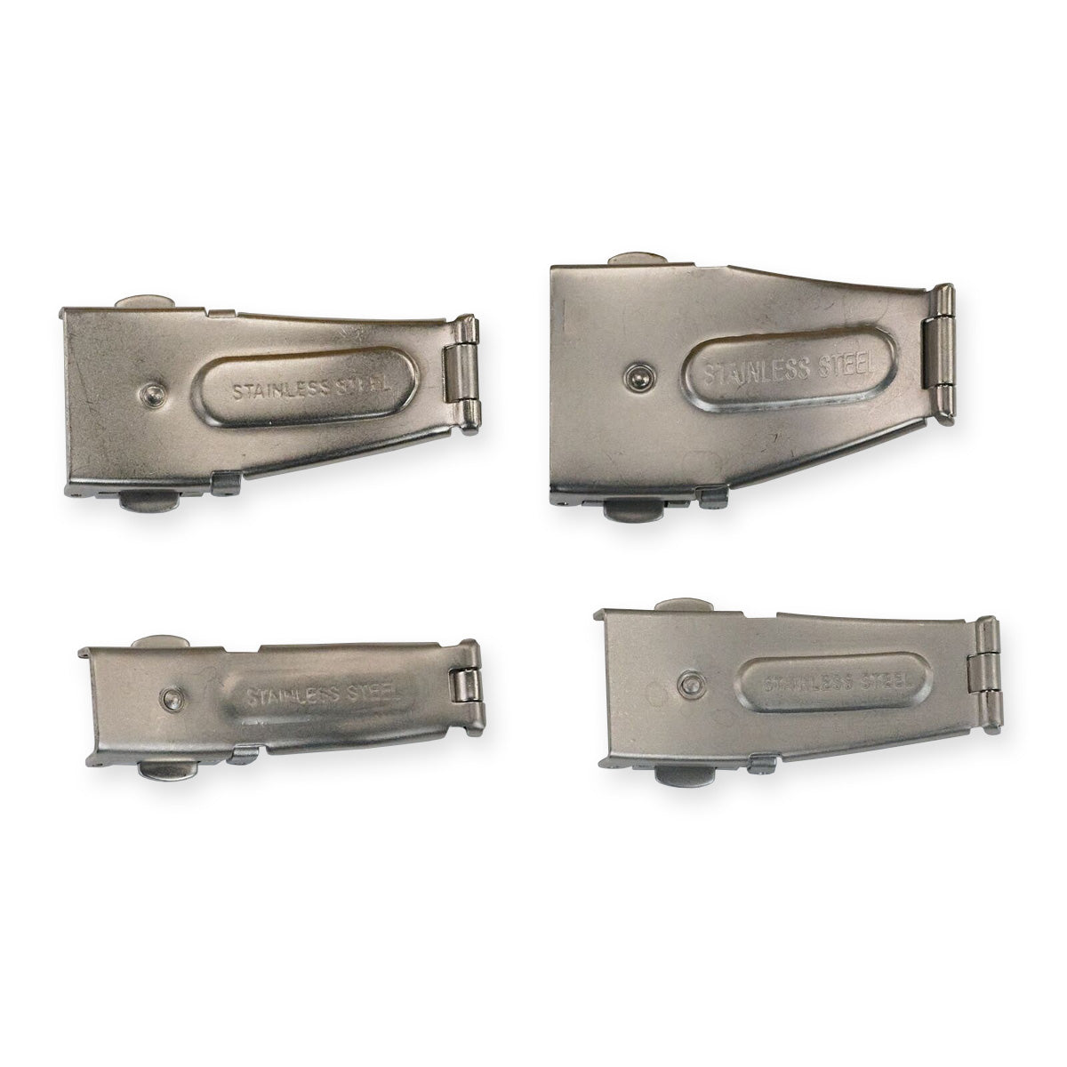 Steel Watch Buckle Clasp Bracelet Strap 3 fold Spring Release Catch Metal Bands