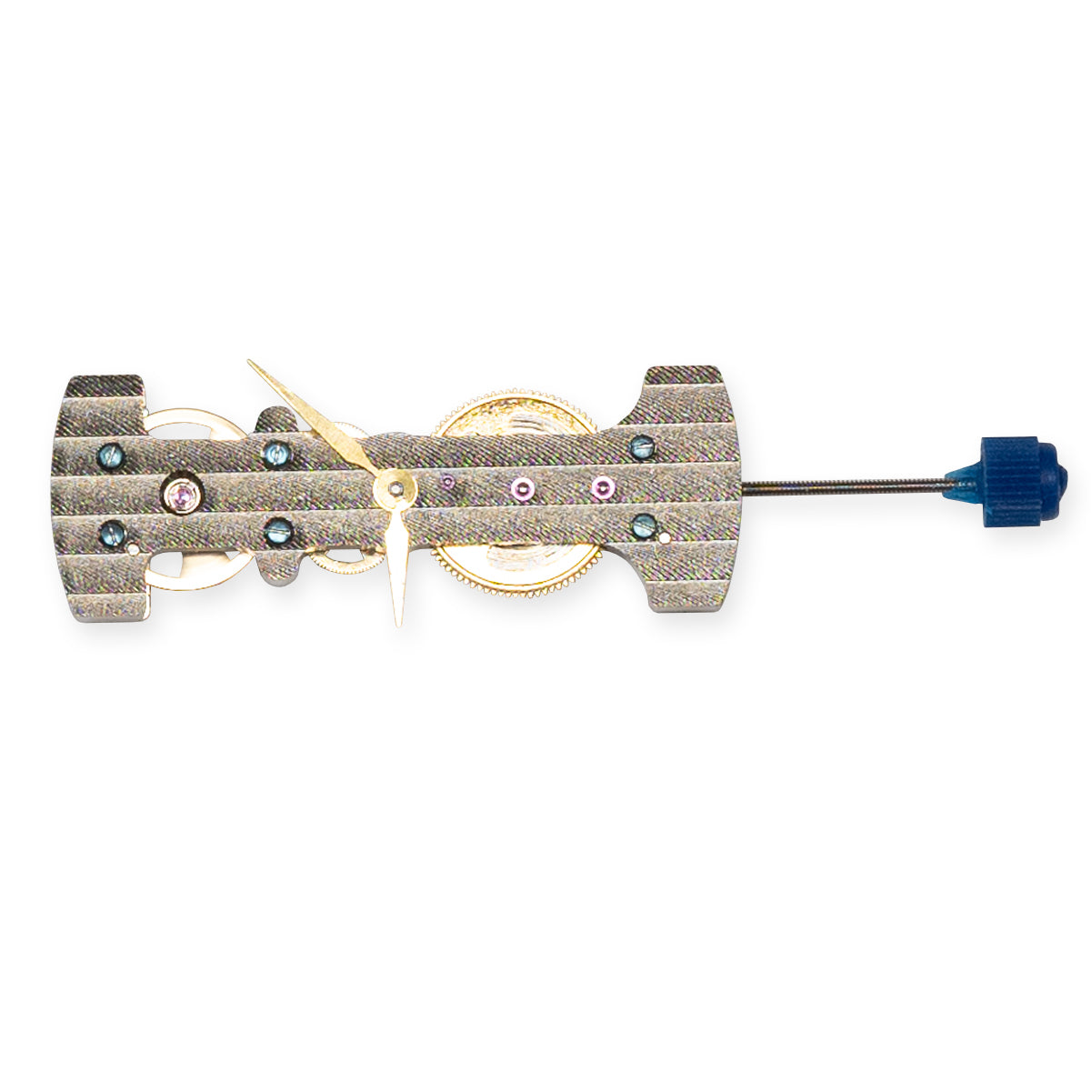 JQ-R005 Skeleton Watch Movement Manual Wind Mechanical Ghost Bridge Home Build