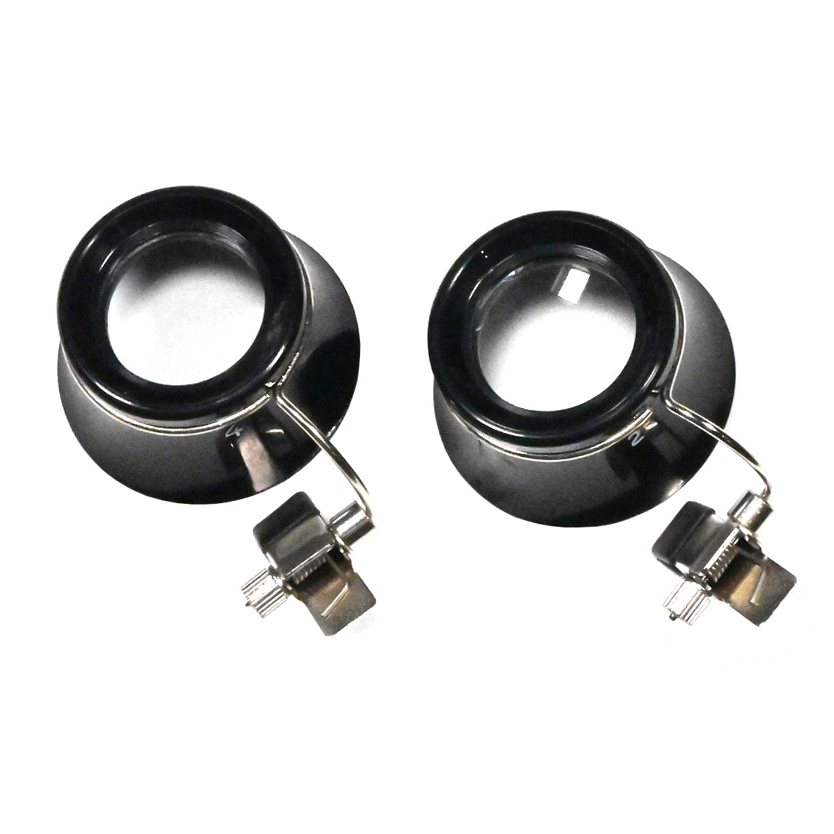 Loupe Eyeglass SPECTACLES GLASSES CLIP ON 5x 2.5x Magnifier Watchmakers Jeweller