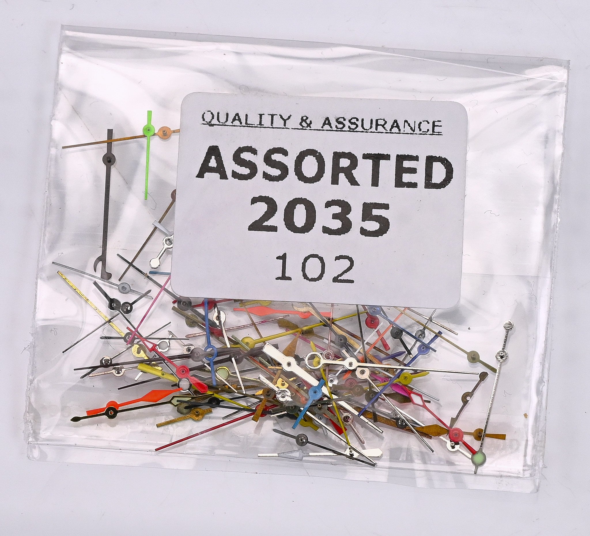 Mixed centre seconds watch hands x100 watchmakers repairs spares parts second