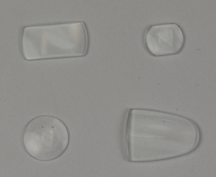 Mineral bubble magnifier lens for date window watch crystals glass glue magnify