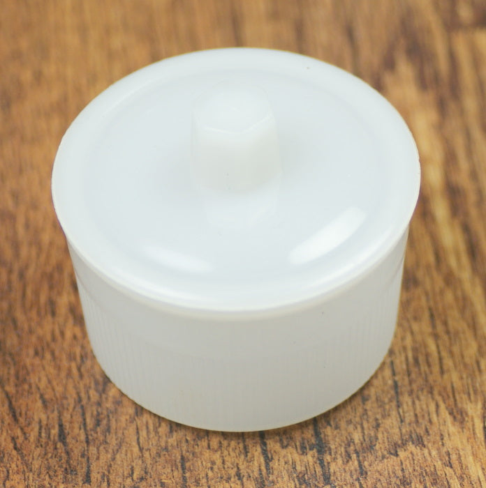 Plastic container & lid cup for cleaning fluid & alcohol 68mm diameter watch