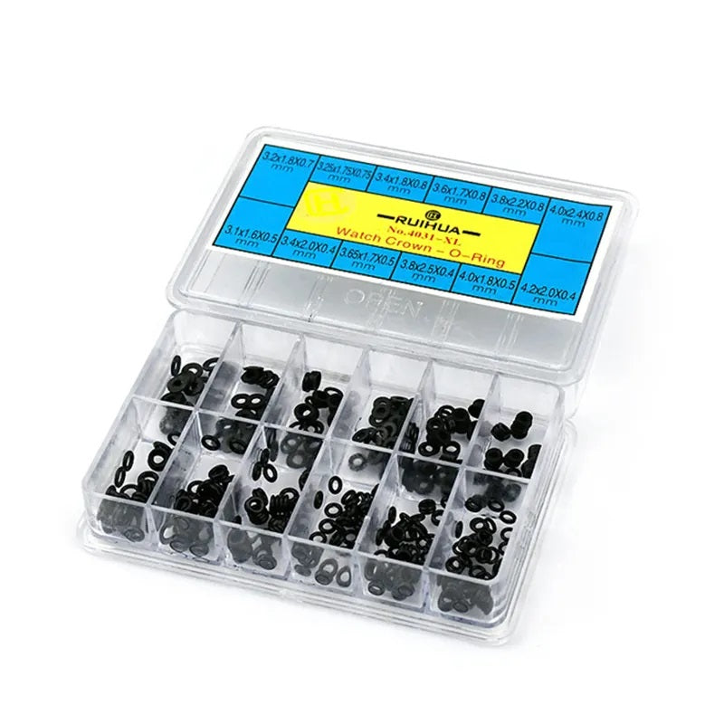 Large Crown Watch Gaskets Rubber Washer O-Ring Waterproof Seal Mixed Set Repairs