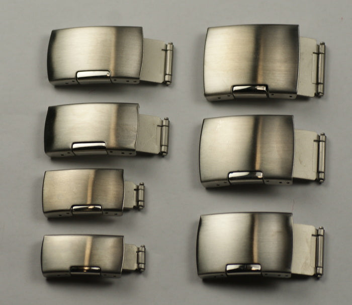 Deployment buckle METAL BRACELETS Watch Clasp Push Button Steel Fit strap band