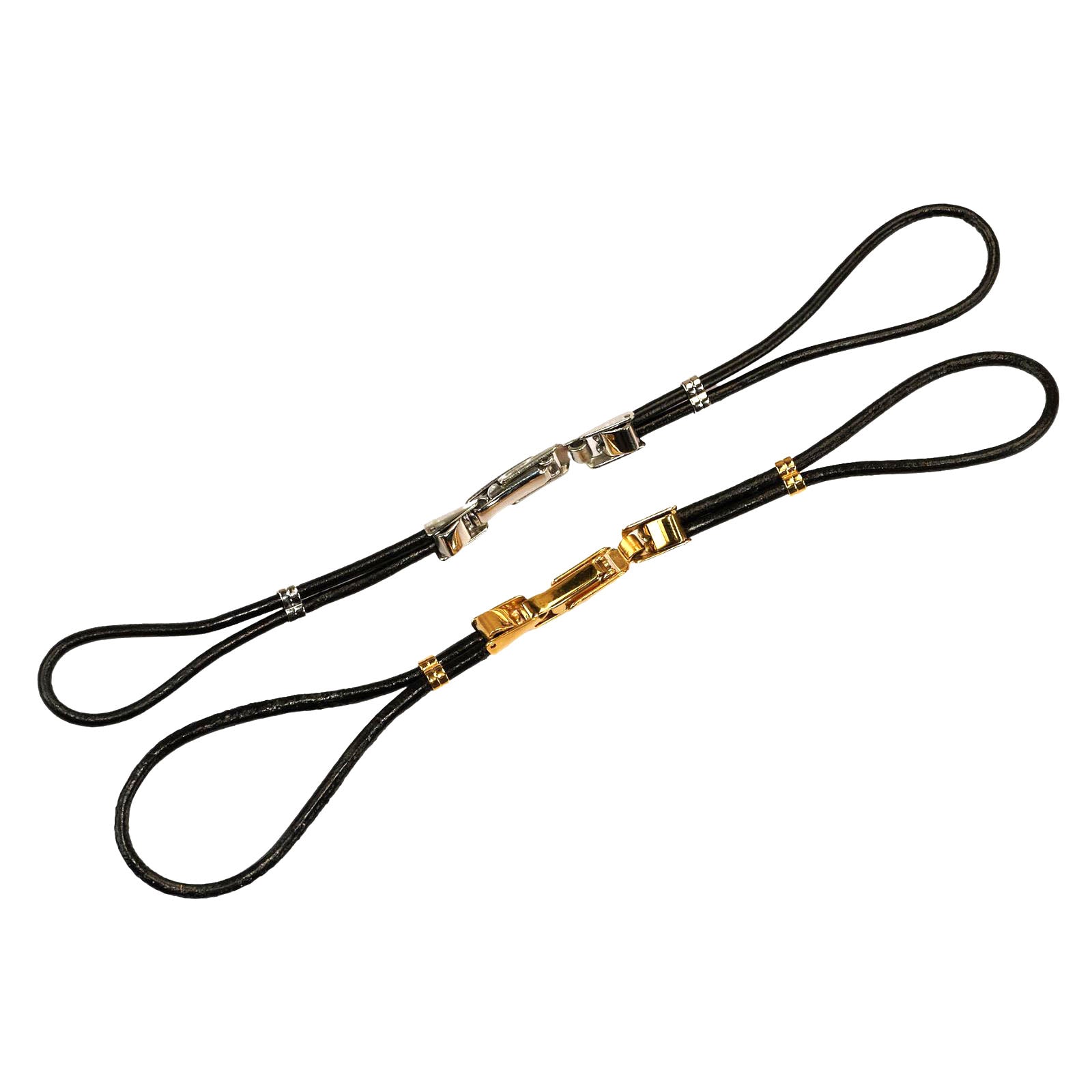 Cordette Buttefly Watch Strap Black Leather Steel Or Gold Plated Buckles Ladies