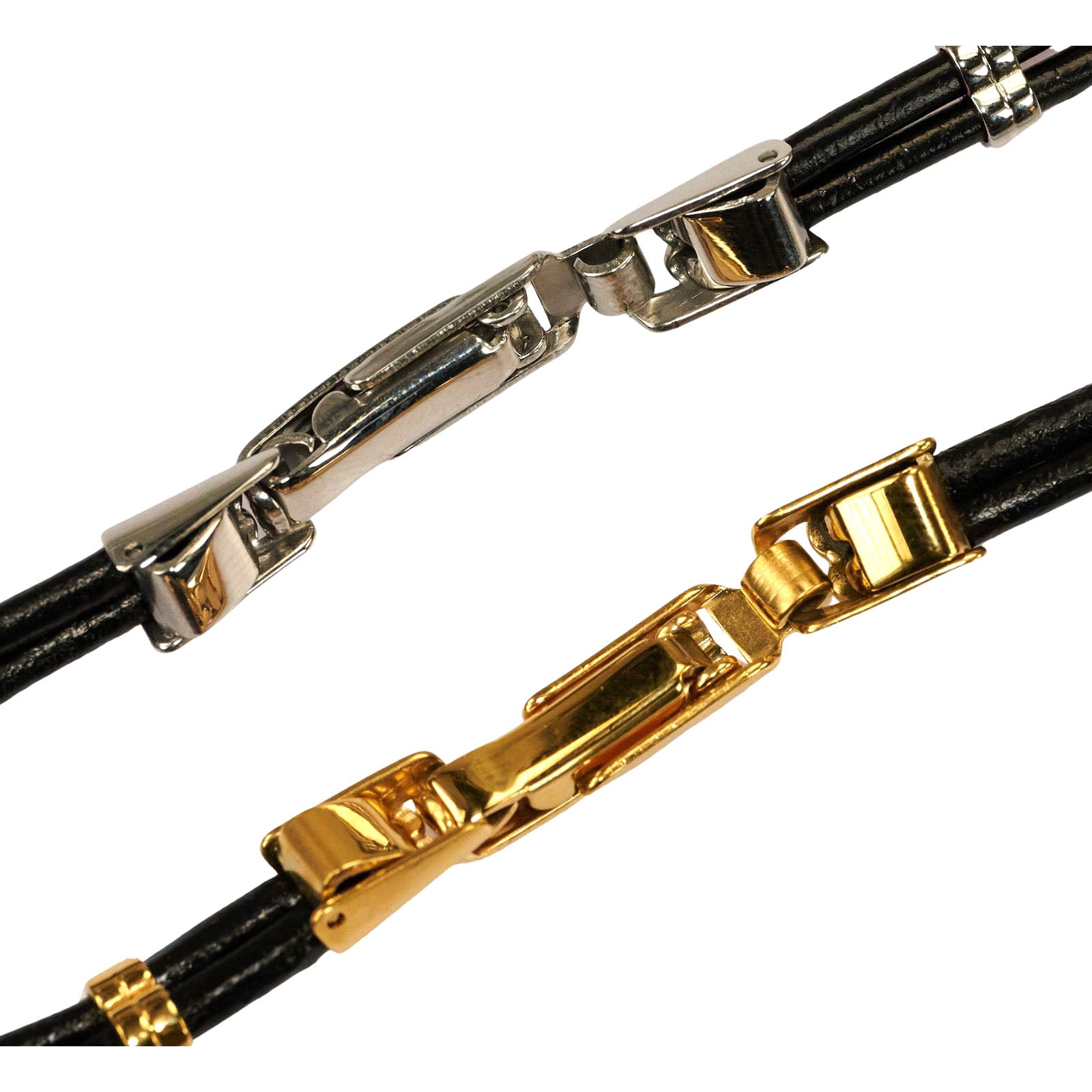 Cordette Buttefly Watch Strap Black Leather Steel Or Gold Plated Buckles Ladies