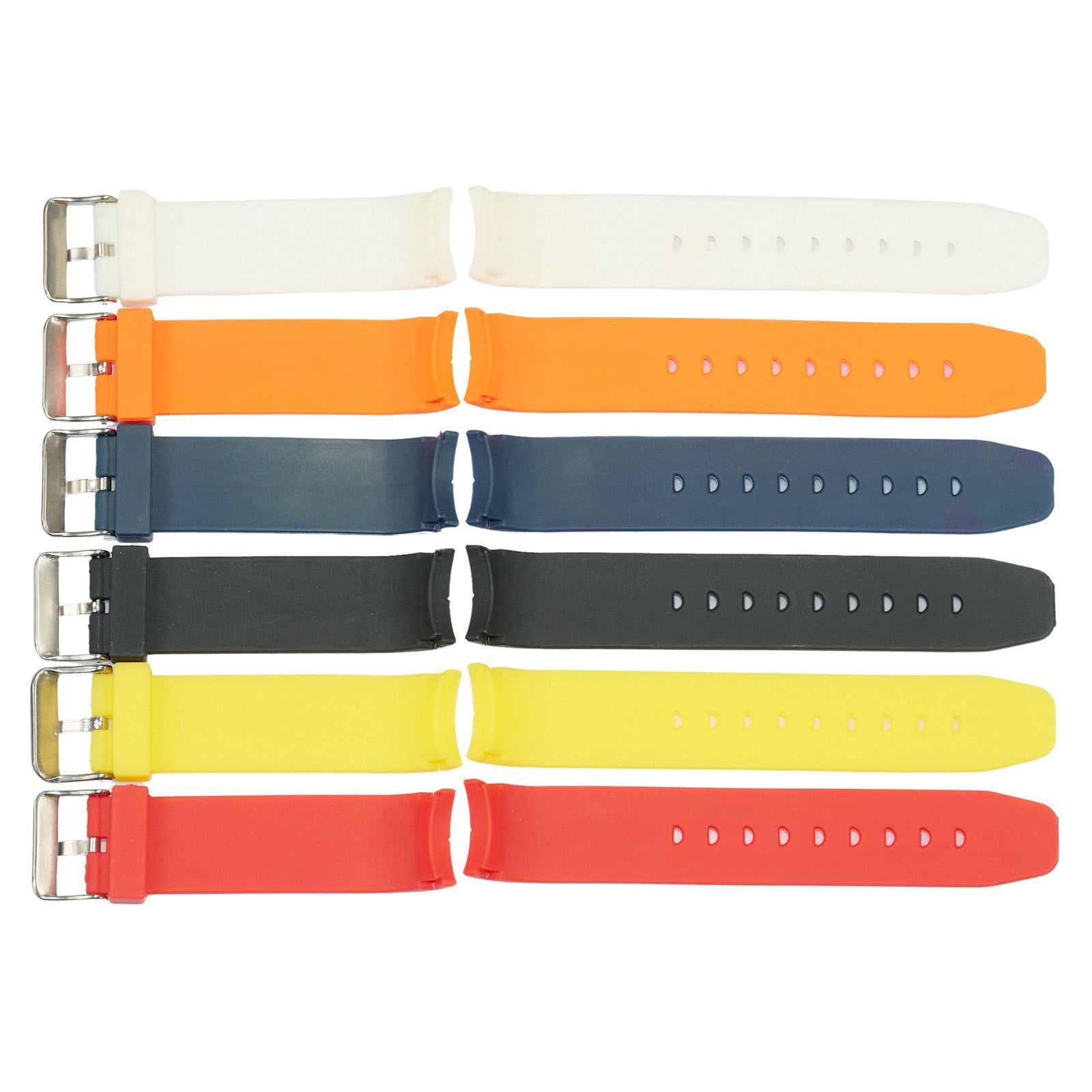 CURVED End Mens Watch Strap Rubber Polyurethane 20mm 22mm Ends Divers Sports