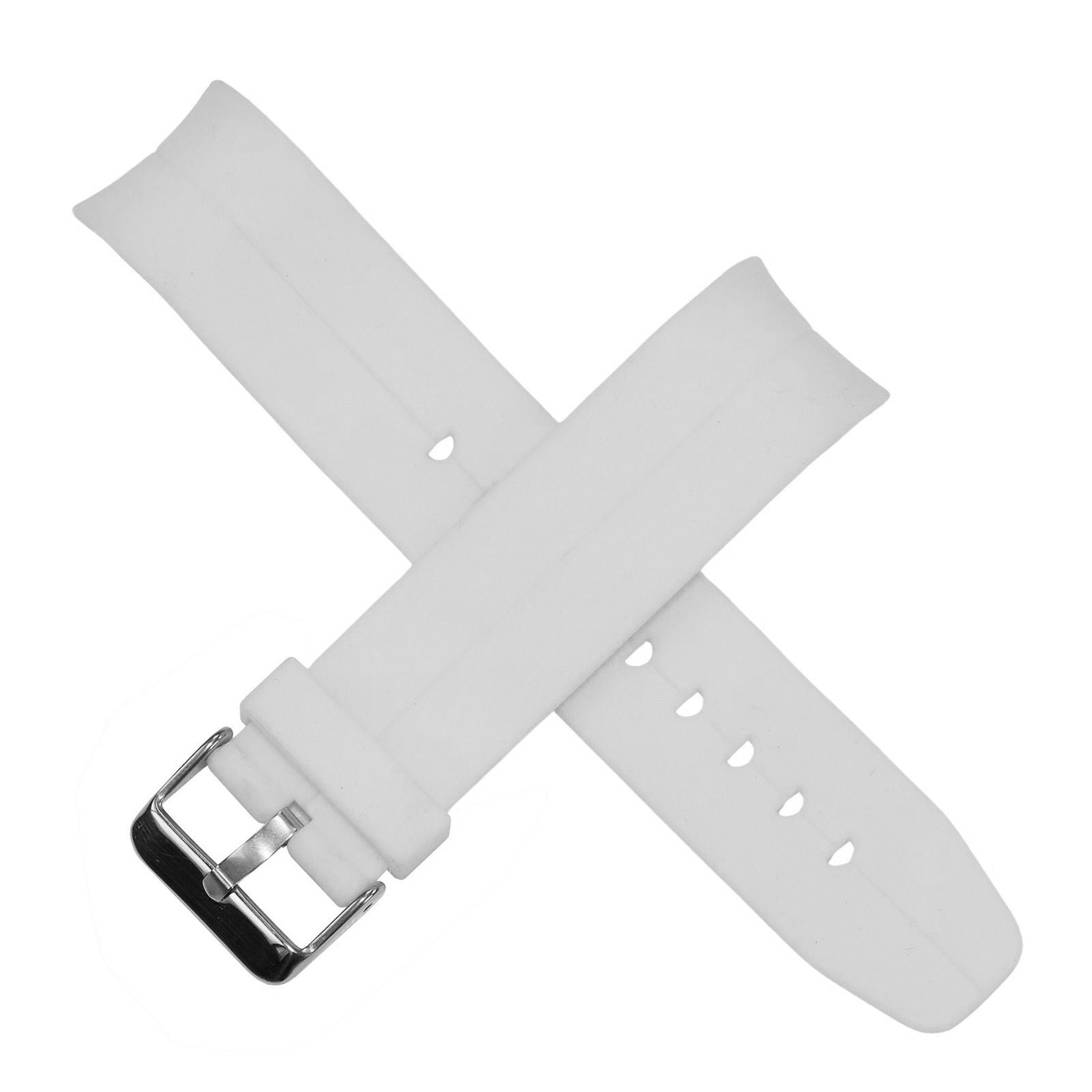 CURVED End Mens Watch Strap Rubber Polyurethane 20mm 22mm Ends Divers Sports