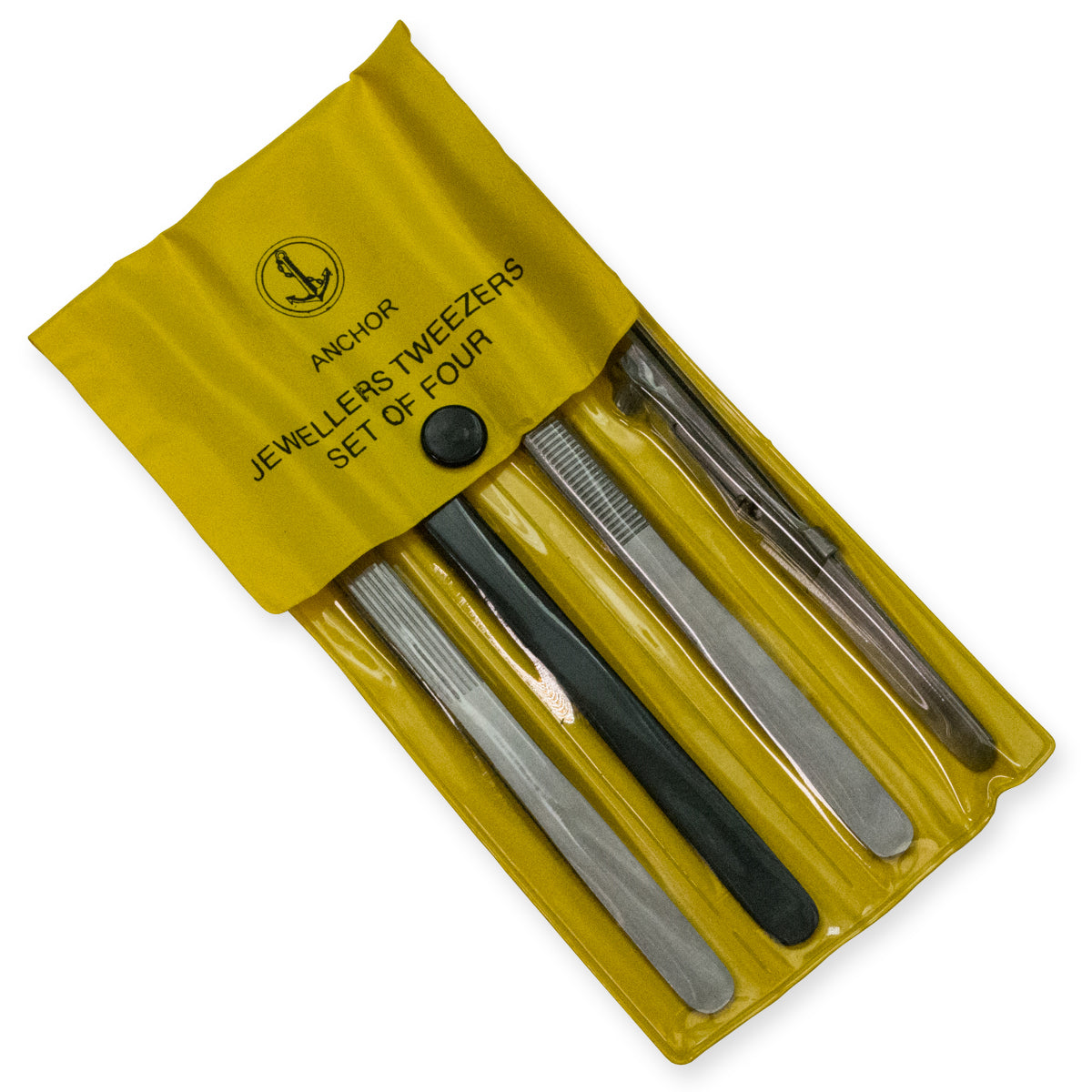 4 Jewellers Tweezers Set Locking Titanium Epoxy Watch & Jewellery Craft Diamond