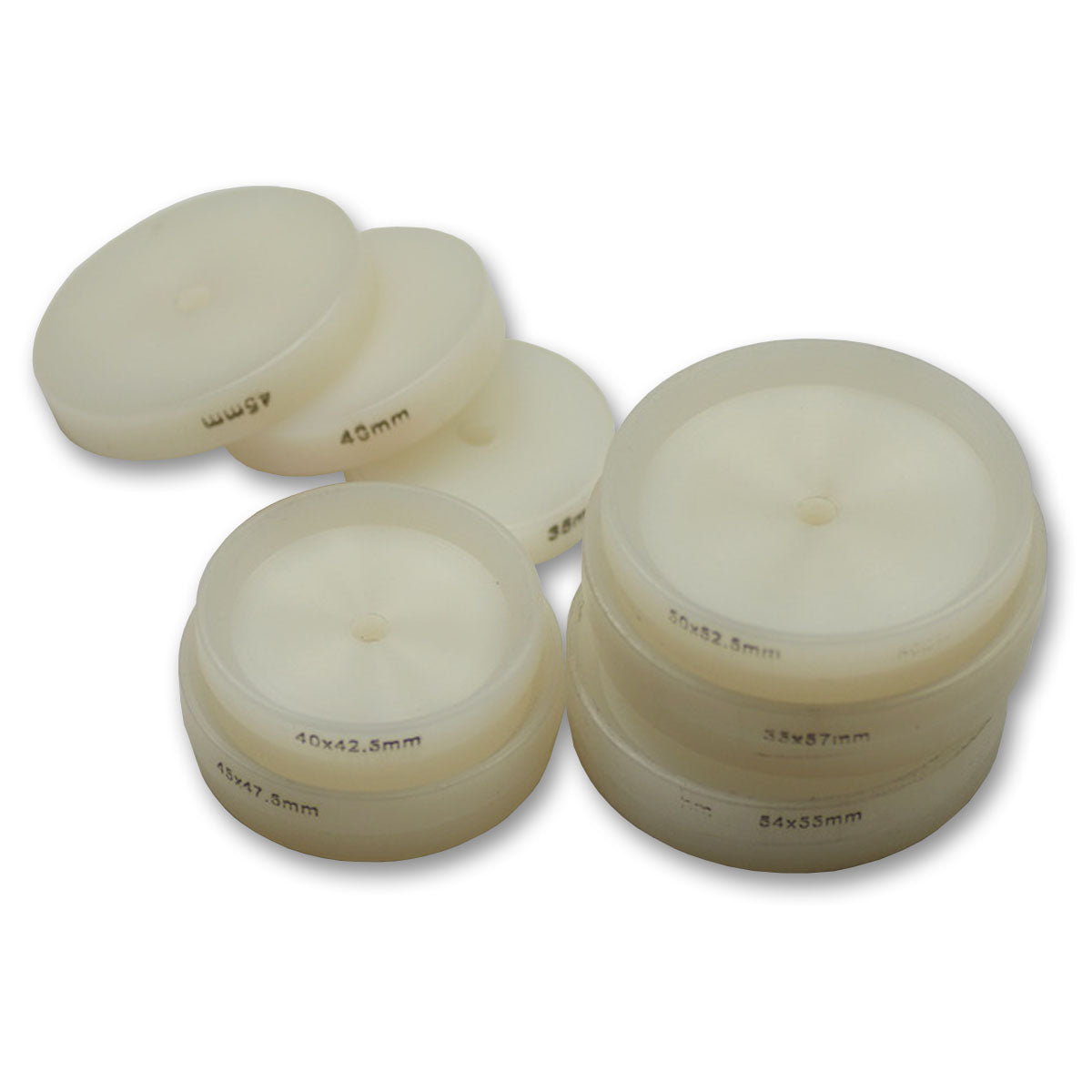 Extra large DIES for CASE & CRYSTAL PRESS 35-57.5mm nylon plastic watch repairs