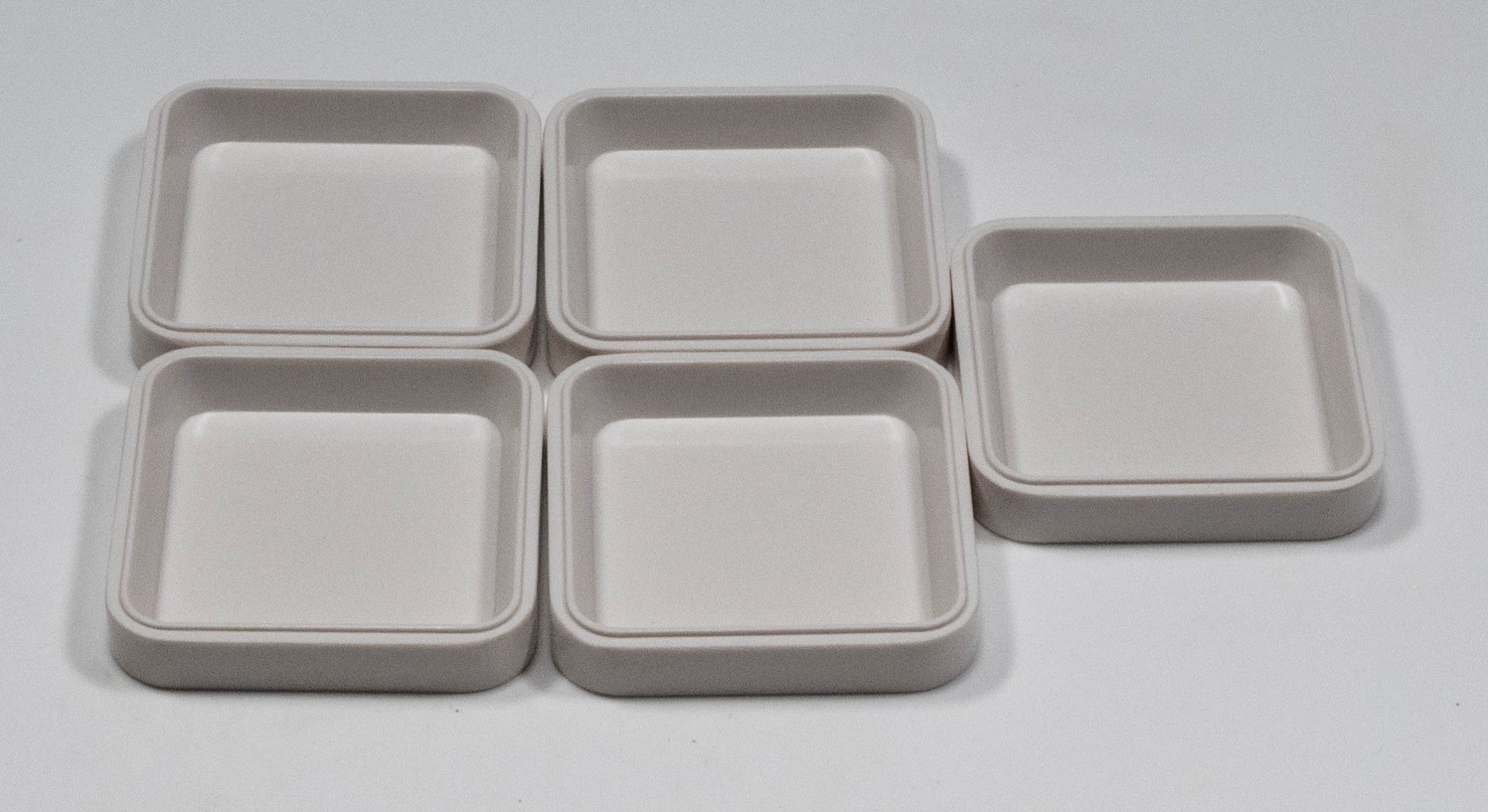 5x Watch Parts Holders Containers Watchmakers Movements Spares Repairs Trays Box